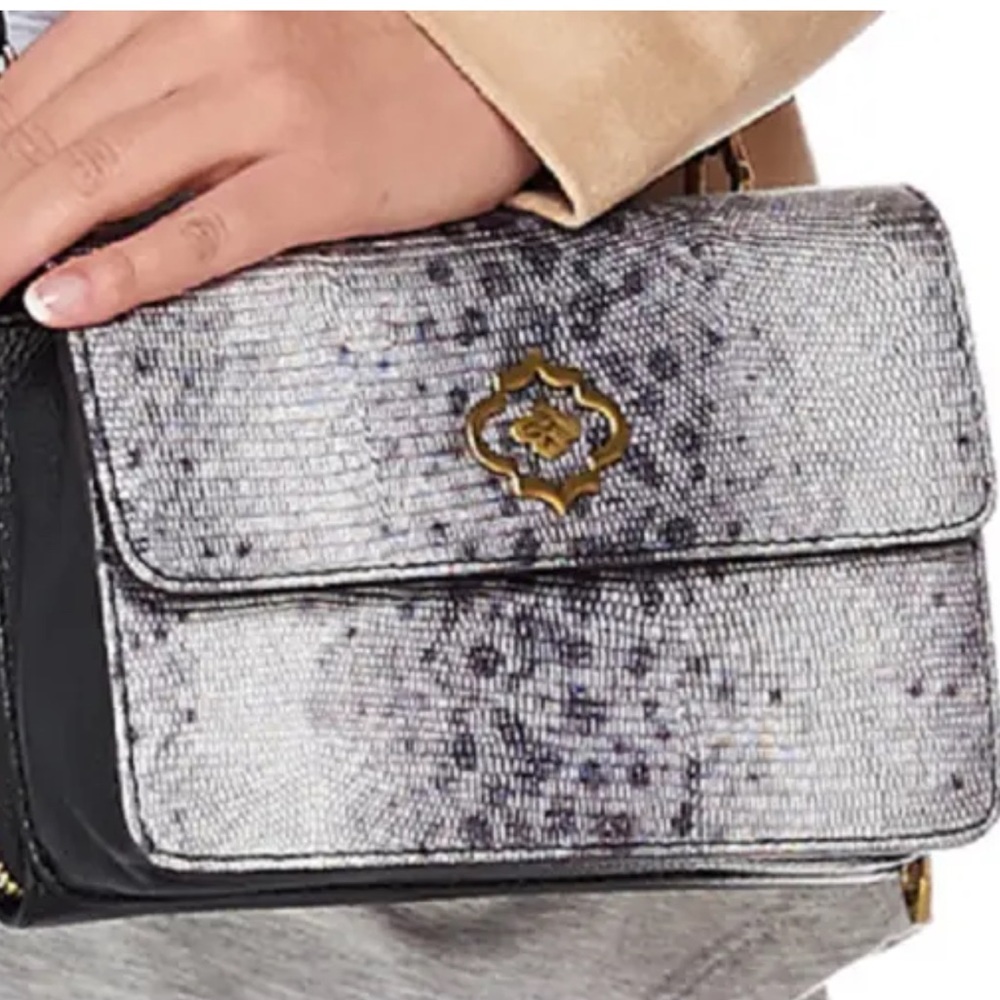 orYANY Silver Snake Pebble Crossbody Bag